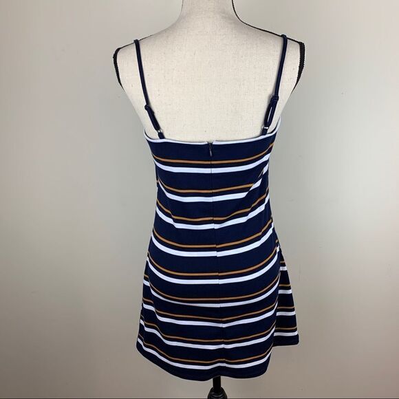 Kendall & Kylie‎ PacSun Mini Bodycon Striped Dress Sz M New With Tags - Picture 9 of 16